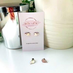 Whale Earrings - Silver